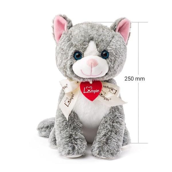 Lumpin Kočka Madeleine tmavě šedá, 25cm