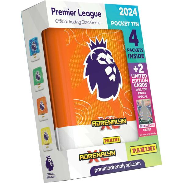 PREMIER LEAGUE 2023/2024 - ADRENALYN - plechová krabička (pocket) (obrázek 3)