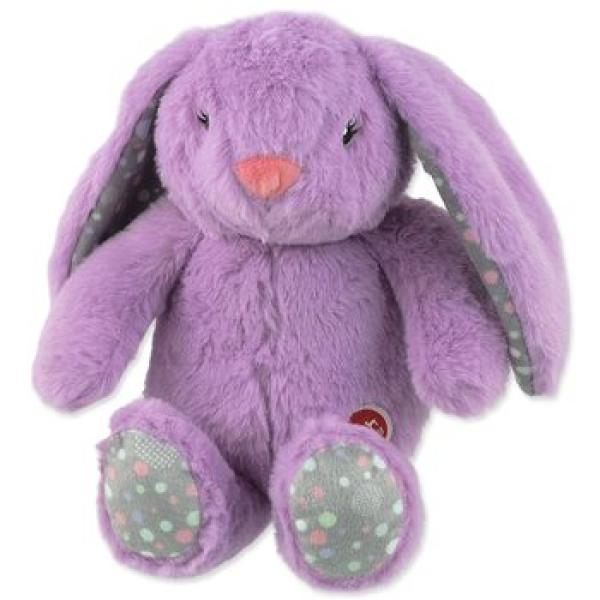 Hračka Dog Fantasy Cuddle Zajíček s tlukoucím srdcem fialová 29cm (obrázek 8)