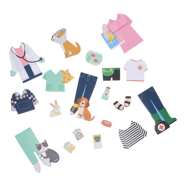 Petit Collage Magnetické puzzle Veterinářka (obrázek 5)