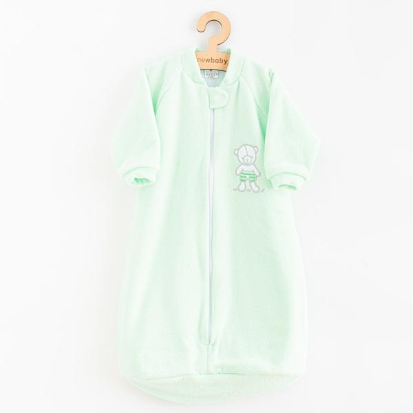 Dojčenský froté spací vak New Baby medvedík mätový 80 (9-12m)