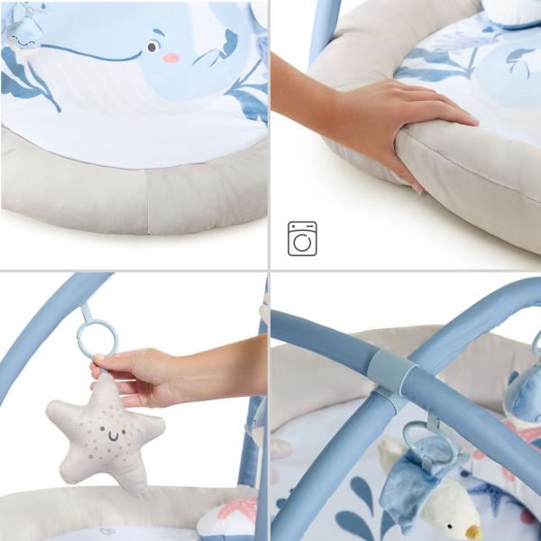 KINDERKRAFT Deka hrací s hrazdičkou Cozyplay Nordic Breeze (obrázek 7)