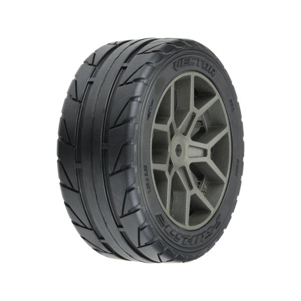 Pro-Line kolo 2.4", pneu Vector S3 35/85 Belted, disk šedý H14 (2)