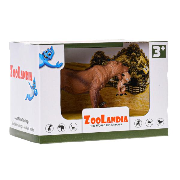 Zoolandia lev s mládětem 13cm
