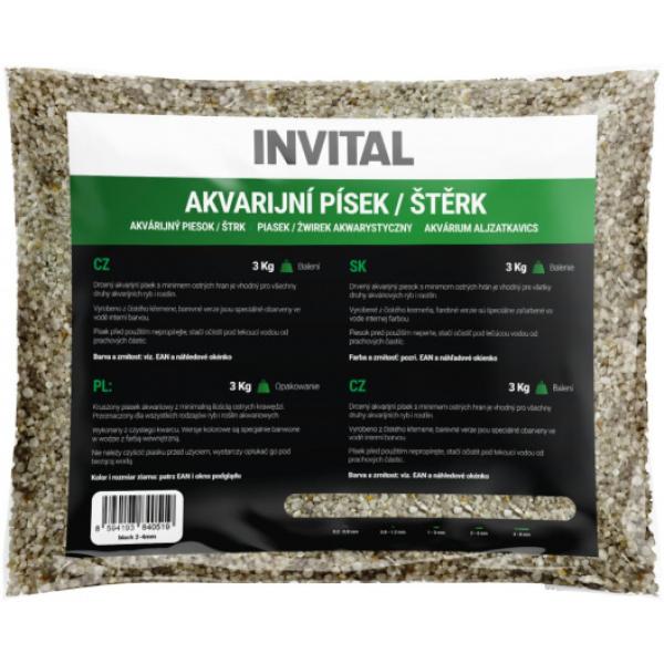 Akvarijní křemičitý písek 1-3 mm 3 kg