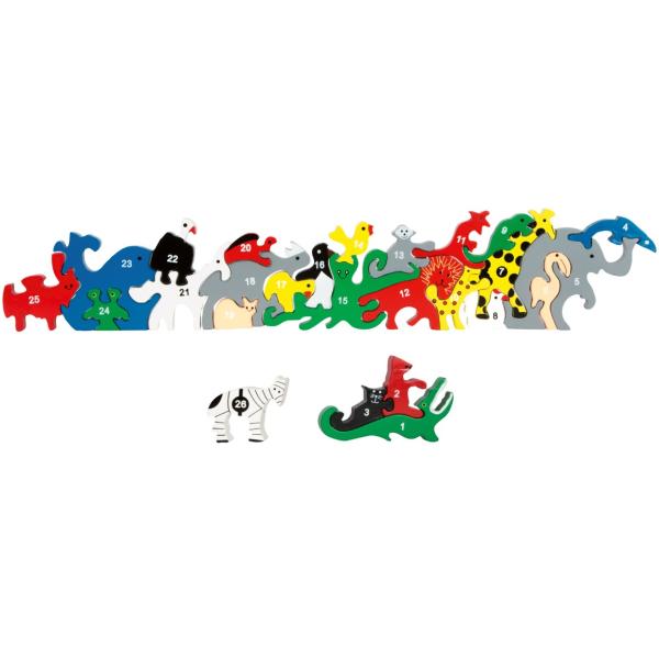 Small Foot Dřevěná zvířata s písmeny a číslicemi (obrázek 3)