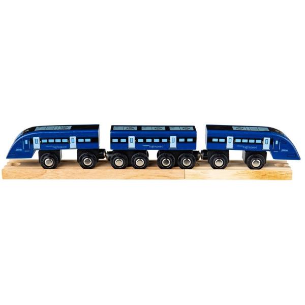 Bigjigs Rail Rychlík High Speed 1 modrý