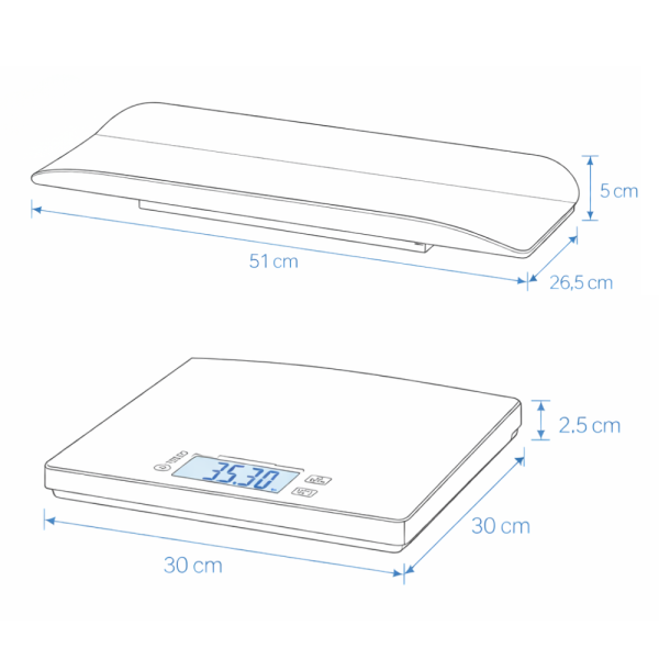 PETITE&MARS Multifunkční digitální váha 2v1 Libra (obrázek 5)