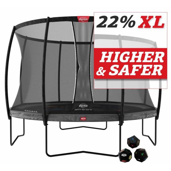 BERG Champion 430 Grey Levels + ochranná sieť Deluxe DLX XL