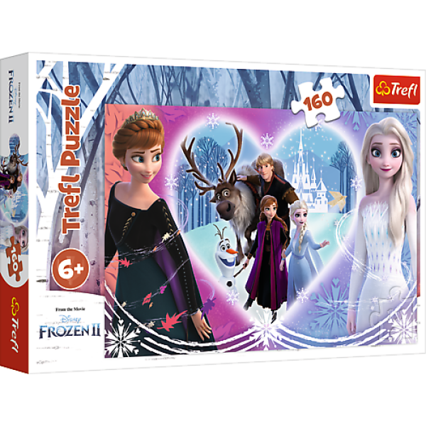 Trefl Puzzle 160 dílků - Šťastné chvíle / Disney Frozen 2