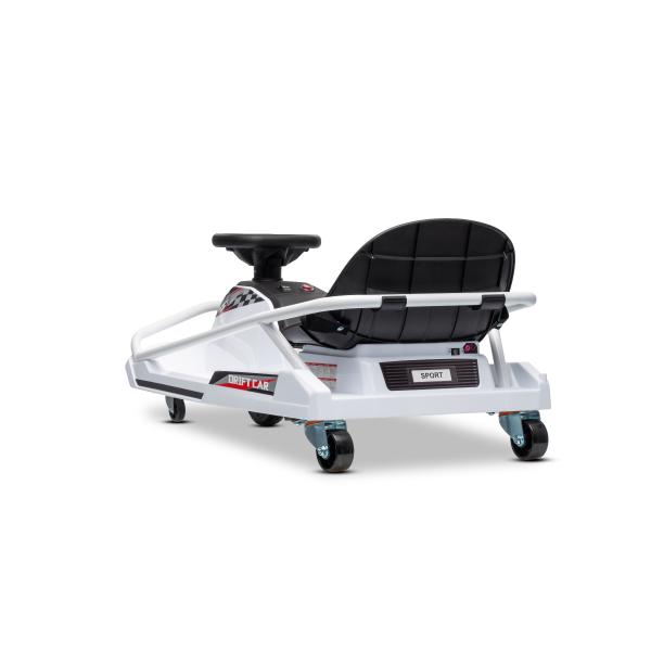 Beneo Motors driftovací Motokára 24V, bílá, 300W Bezkartáčový Motor, Lithiová baterie, Dr (obrázek 11)