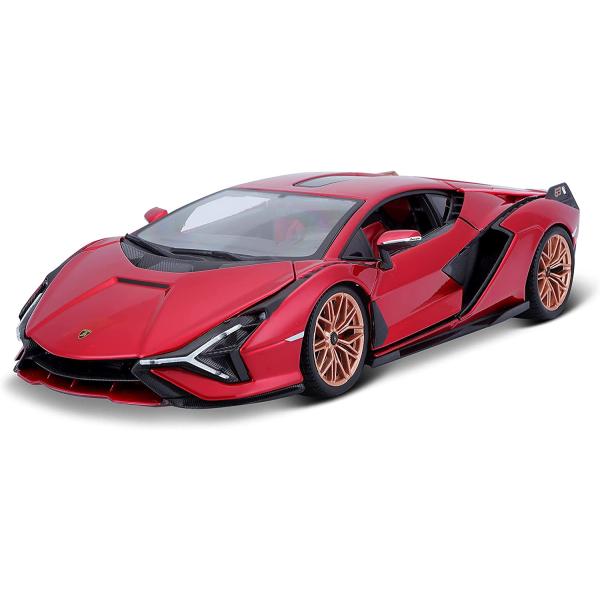 Bburago 1:18 TOP Lamborghini Sian FKP 37 Red