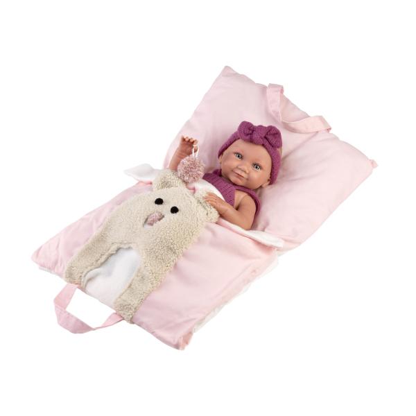 Llorens 73812 NEW BORN HOLČIČKA - realistická panenka miminko s celovinylovým tělem - 40 c