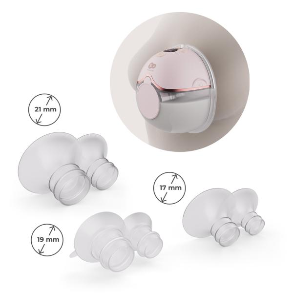 KINDERKRAFT Odsávačka mateřského mléka Single Hands-free Mamaflow Pink (obrázek 7)