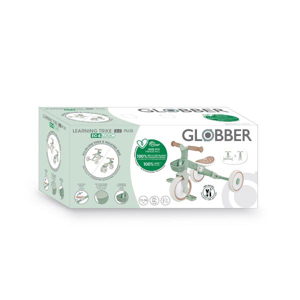 Globber dětské odrážedlo tříkolové - Learning Trike 2in1 PLUS Ecologic Pistachio (obrázek 8)