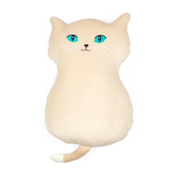 Mačka veľké oči béžová 53 cm
