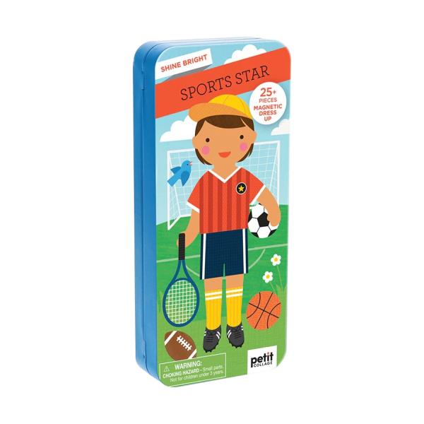 Petit Collage Magnetické puzzle Sportovec