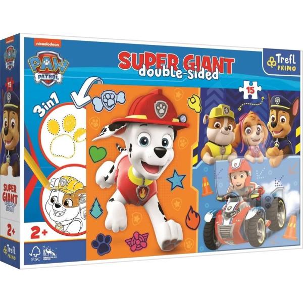 Trefl Puzzle 15 GIANT- Paw Patrol