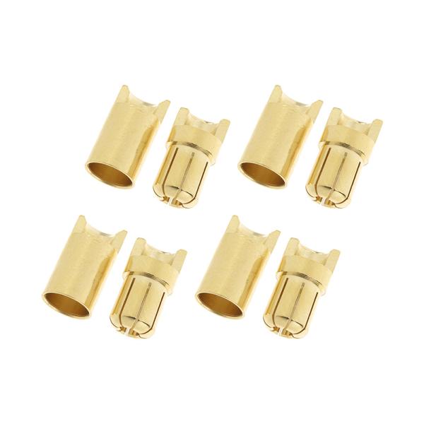 Conector chapado en oro de 6.5mm (4 pares)