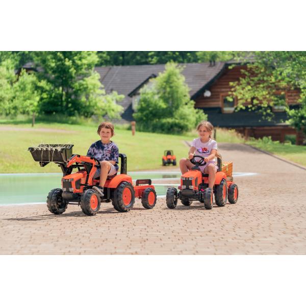 Falk Šlapací traktor 2060AB Kubota M6 s vlečkou (obrázek 4)