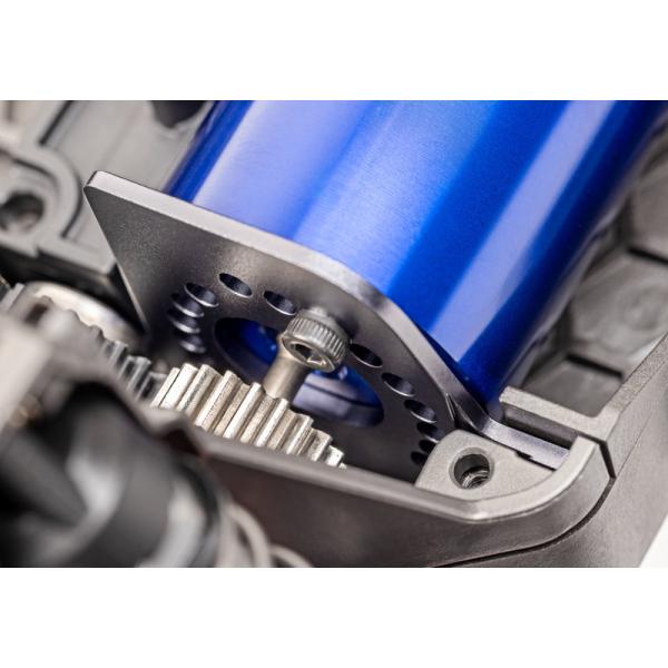 Traxxas soporte de motor de aluminio gris, cubierta de transmisión