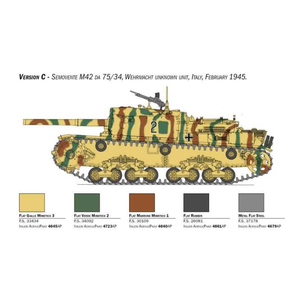 Model Kit military 6759 - Semovente M42 da 75/34 Upgrade Edition (1:35) (obrázek 6)