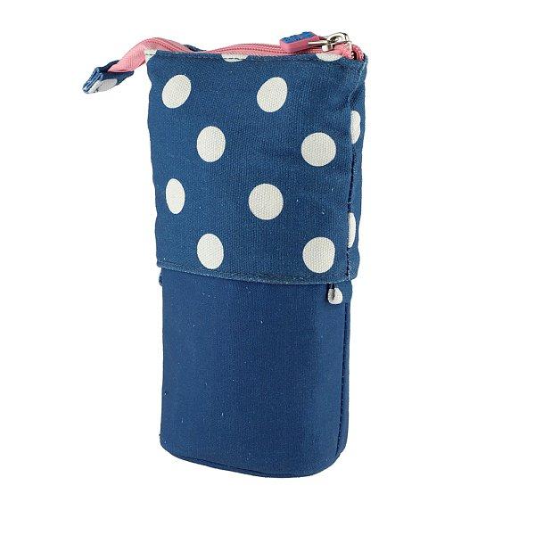 PIXIE CREW Pop Up pouzdro modré s bílými tečkami, malý panel (obrázek 5)