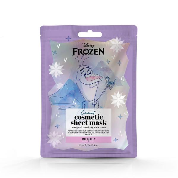 Mad Beauty Maska na tvář rozjasňující a hydratační textilní Olaf Frozen 25ml