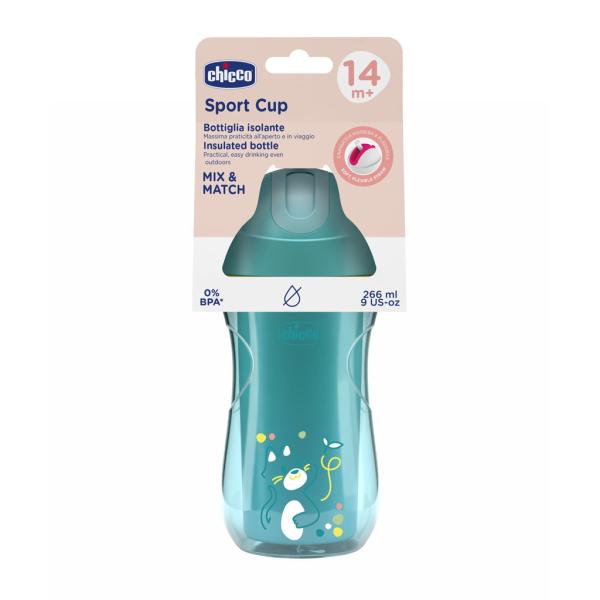 Chicco Hrnek Sport se slámkou teal, 14m+ (obrázek 4)