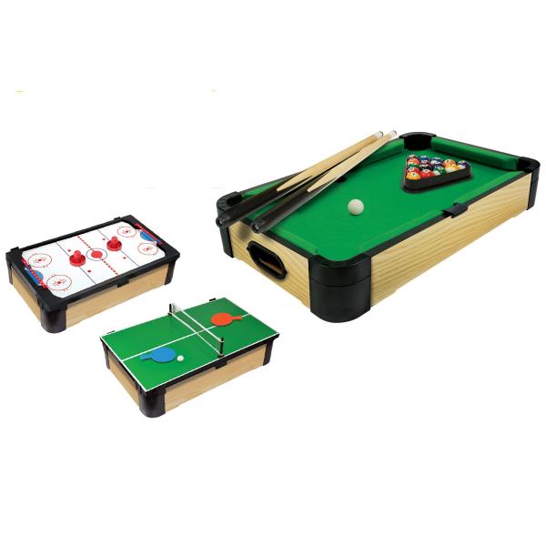 Hra Stolní biliard 3v1 Triple-Play 60 cm