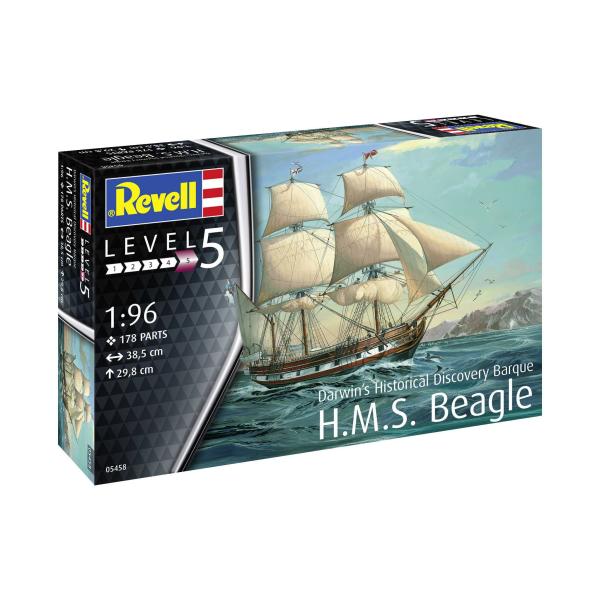 Plastikový modelový kit lode 05458 - H.M.S. Beagle (1:96)