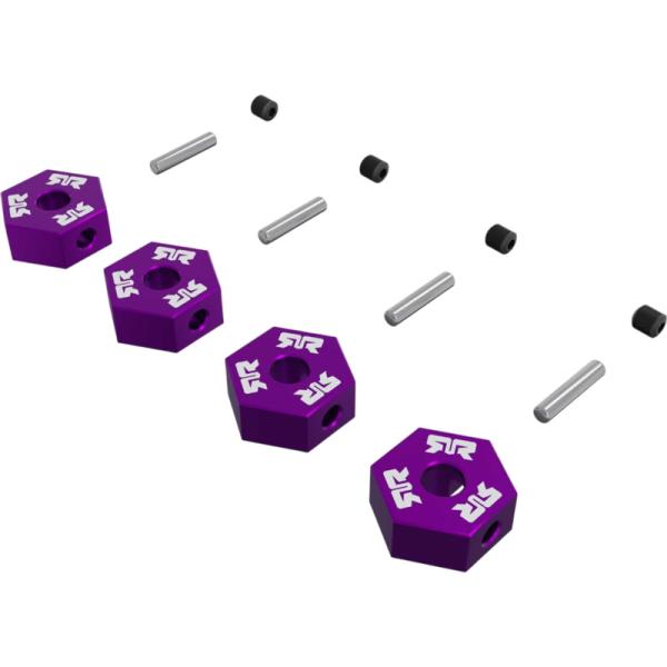 Arrma unašeč kolesa šesťhranný 12mm, fialový (4)