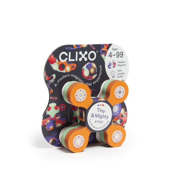 CLIXO Tiny & Mighty Space – magnetická stavebnice 9 kusů