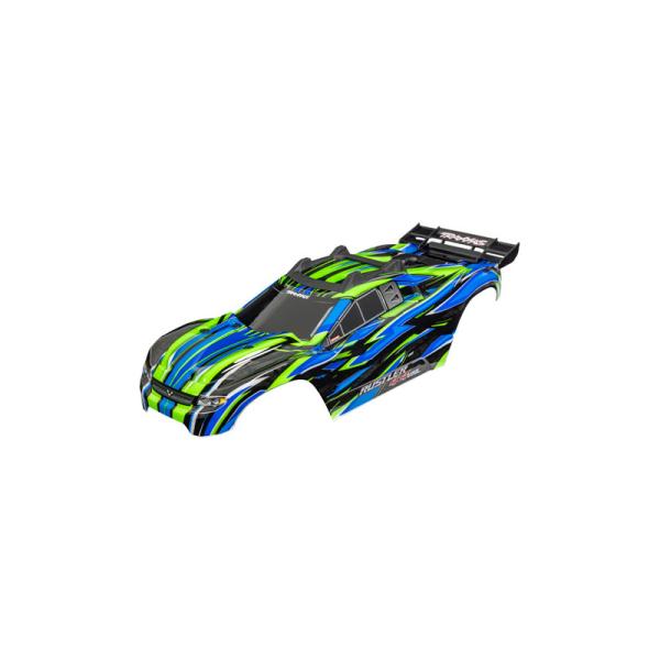 Traxxas karoséria Rustler 4X4 VXL zelená (bezsponková)