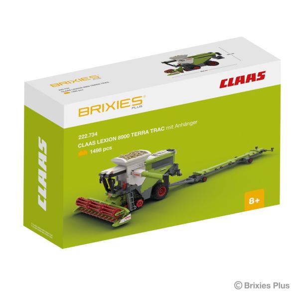 BRIXIES Plus 222.734 CLAAS LEXION 8900 TERRA TRAC - kombajn s přívěsem, 1498 k (obrázek 3)