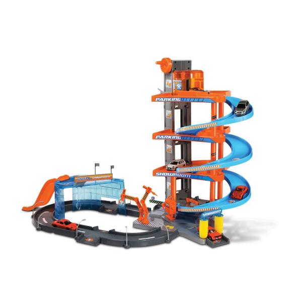 Bburago PLAY 1:43 Street Fire Mega Dealer Showroom garage con due auto