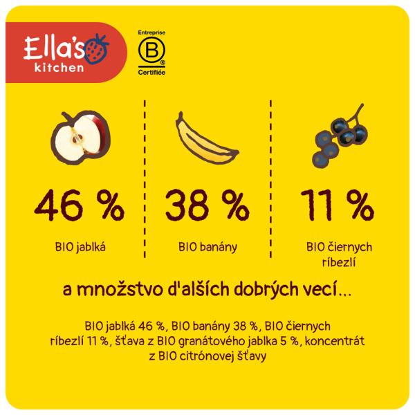 Ella's Kitchen BIO PURPLE ONE ovocné pyré s černým rybízem (90 g) (obrázek 3)