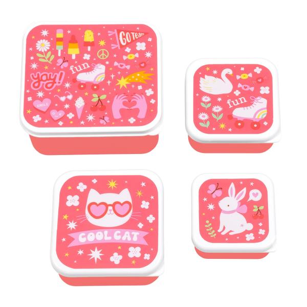 A Little Lovely Company -sada štyroch krabičiek na desiatu - zábava