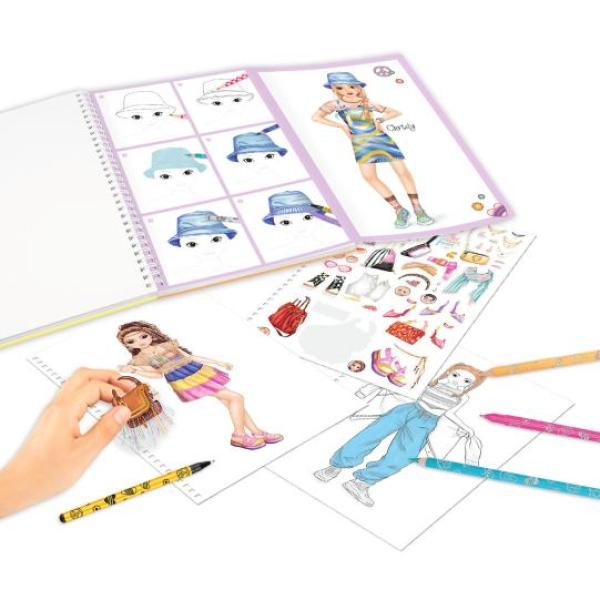 Top Model Kreativní blok, Se samolepkami a psacími potřebami, 15 ks (obrázek 5)