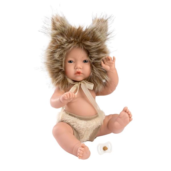 Llorens 63201 NEW BORN CHLAPEK – realistická panenka miminko s celovinylovým tělem – 31