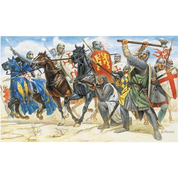 Model Kit figurky 6009 - Crusaders (XIth CENTURY) (1:72)