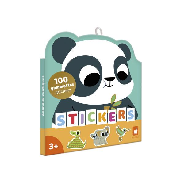 Janod Stickers Samolepky Exotická zvířata 100 ks od 3 let