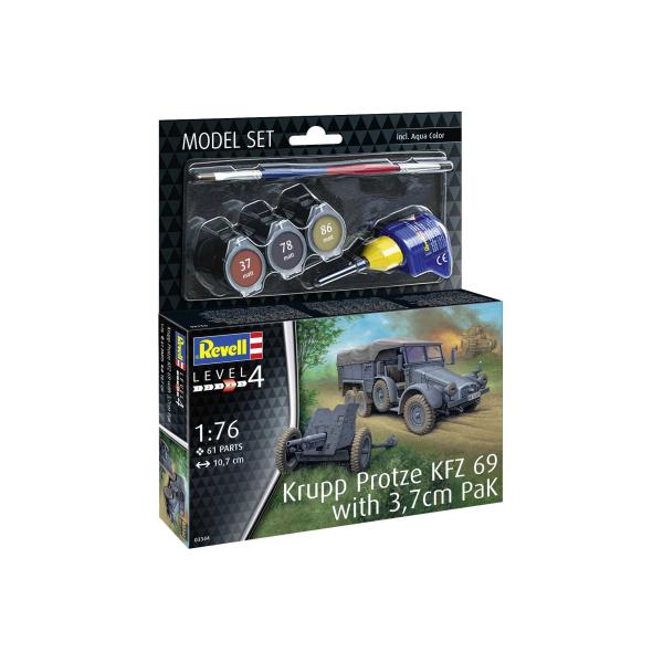 ModelSet military 63344 - Krupp Protze Kfz 69 with 3.7cm Pak (1:76)