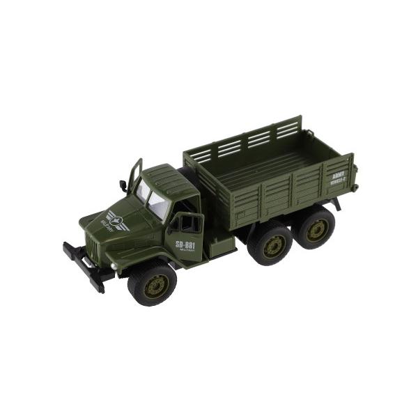 Auto vojenské nákladní plast 17cm pro volný chod (obrázek 4)