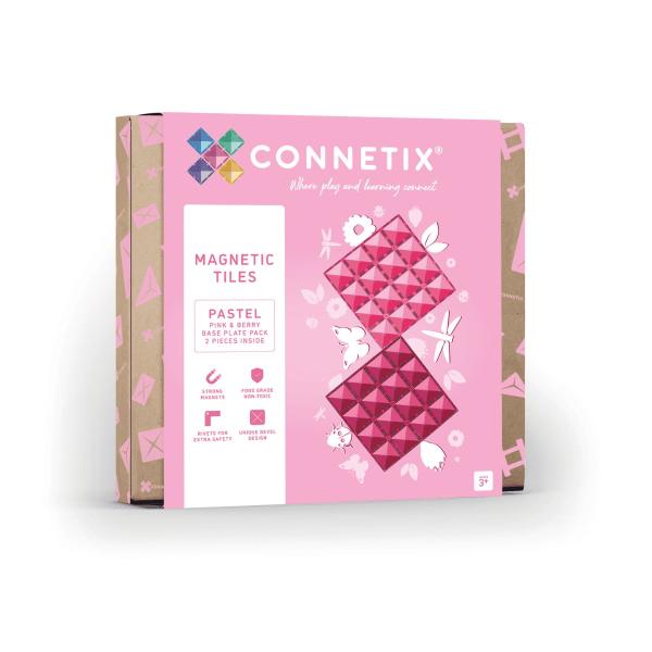 CONNETIX® Rainbow Pink & Berry Ba Base Plate 2ks