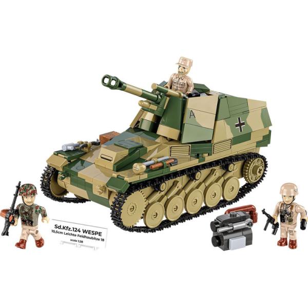 Cobi II WW Sd. Kfz. 124 WESPE 10,5 cm Leichte Feldhaubitze 18, 1:28, 855 k, 3 f (obrázek 3)