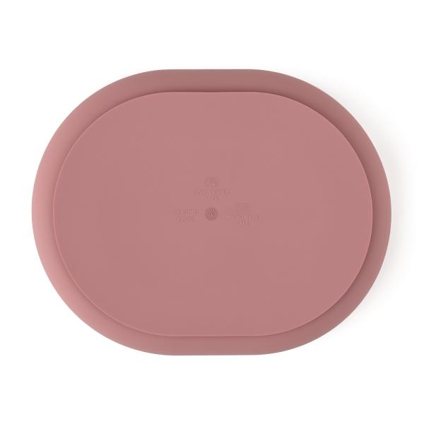 PETITE&MARS Talířek silikonový dělící oválný Take&Match Dusty Rose 6m+ (obrázek 3)