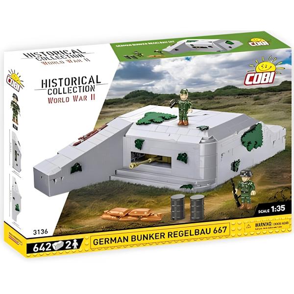 Cobi II WW Regelbau 667 německý bunker, 1:35, 630 k, 2 f