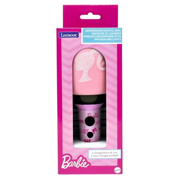 Lexibook Svítící bezdrátový karaoke mikrofon Barbie (obrázek 5)