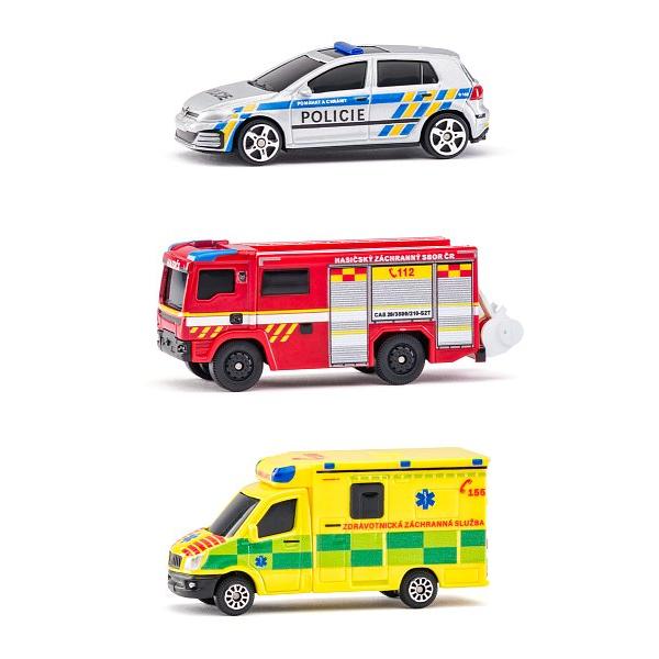 Maisto - CZ - Sada Záchranných vozidiel, Česká republika - Polícia, Sanitka, Hasičské auto